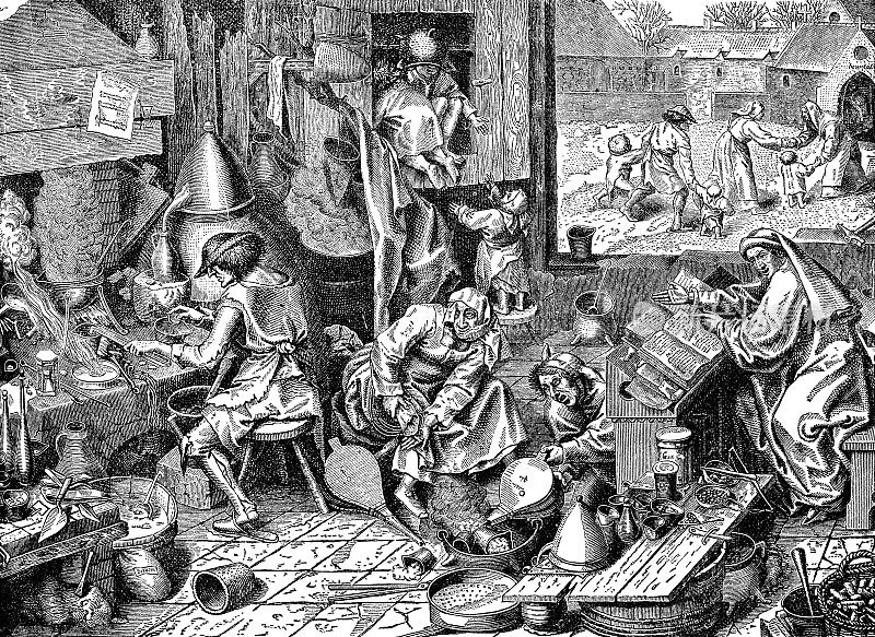 《炼金术士》Pieter Brueghel, The Younger - 16世纪